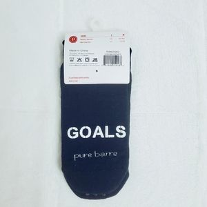 NWT Pure Barre Sticky Socks - Quad Goals
